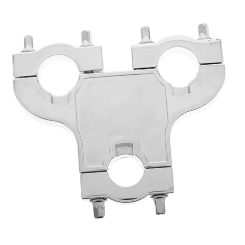 MINAOLULUS Drei-Augen-Clip-Drum-Set Halterung für Trommelbecken Snare Drum Cowbell Clamp Drum-Hoop-Klemme Zubehör für Trommeln Doppeltrommelklemme Trommelmittel Metall Silver MINAOLULUS Drei-Augen-Clip-Drum-Set Halterung für Trommelbecken Snare Drum Cowbell Clamp Drum-Hoop-Klemme Zubehör für Trommeln Doppeltrommelklemme Trommelmittel Metall Silver von MINAOLULUS