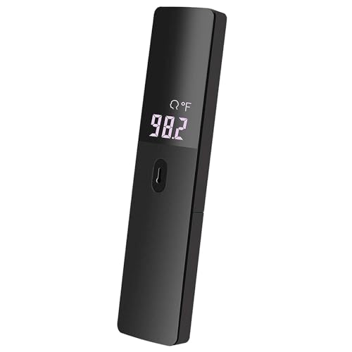 Schwarzes Thermometer berührungslos Infrarot-Stirn, für Baby und Erwachsene, Schule, genaue Sofortablesung, LCD-Display, Fieberalarm, Speicherfunktion Schwarzes Thermometer berührungslos Infrarot-Stirn, für Baby und Erwachsene, Schule, genaue Sofortablesung, LCD-Display, Fieberalarm, Speicherfunktion von MINDPET-MED