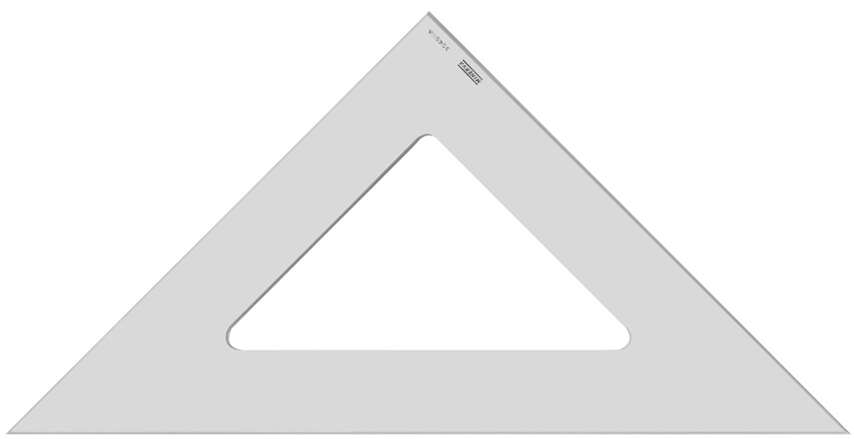 MINERVA Zeichendreieck, Hypotenuse: 707 mm, 45 Grad von MINERVA