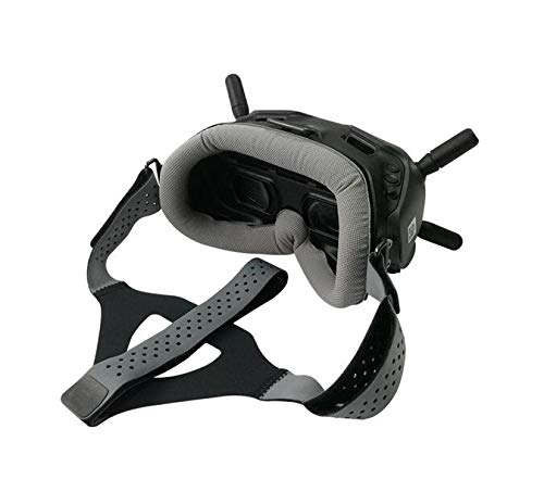 MINGCHUAN Faceplate Eye Pad/Head Strap Head Band für DJI Digital FPV Brille Face Plate Ersatzset für Lycra Hautfreundliches Gewebe (Grau Ersatzset) von MINGCHUAN