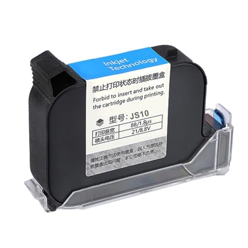 MINGLEA JS10 Thermo-Tintenstrahldrucker, 12,7 mm, 600 dpi, schnell trocknende Patrone für unverschlüsselte Drucker von MINGLEA