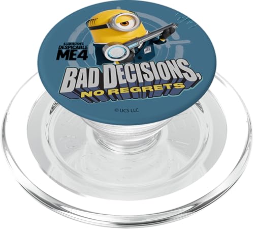 Despicable Me 4 Minion Bad Decisions No Regrets Portrait PopSockets PopGrip für MagSafe von MINIONS