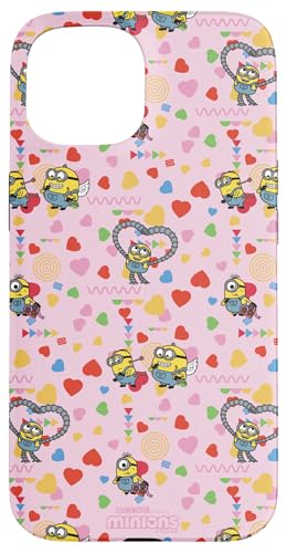 Hülle für iPhone 15 Minions Cupid Hearts All-Over Print von MINIONS