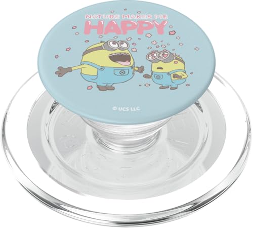 Minions Otto and Bob Sakura Blossoms Nature Makes Me Happy PopSockets PopGrip für MagSafe Minions Otto and Bob Sakura Blossoms Nature Makes Me Happy PopSockets PopGrip für MagSafe von MINIONS