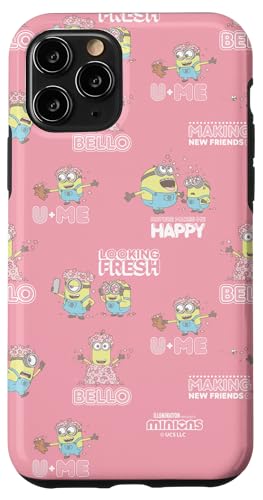 Minions Sakura All-Over Print With Stuart Otto Bob And Kevin Hülle für iPhone 11 Pro von MINIONS