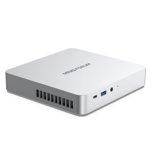 MINIS FORUM TH80 Mini PC, Intel Core i7-11800H Processor 8 Kerne CPU 16 GB DDR4 / 512GB SSD Mini Desktop Computer, HDMI/DP/USB-C Anschluss, WiFi, BT, USB 3.2×4 von MINIS FORUM