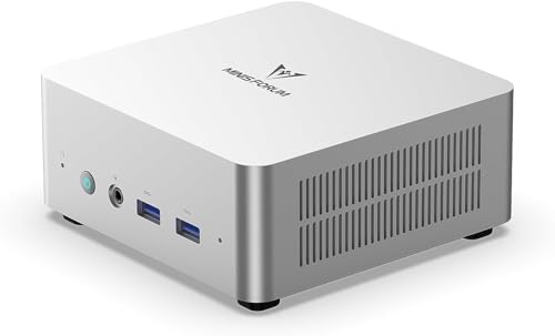 MINIS FORUM UN1290 Mini PC, Core i9-12900HK 14 Kerne/20 Threads CPU bis zu 4,7 GHz, 32 GB DDR4/1 TB SSD Mini-Desktop-Computer, HDMI/USB-C/DP-Anschluss, RJ45 2,5, USB 3,2 × 2 von MINIS FORUM