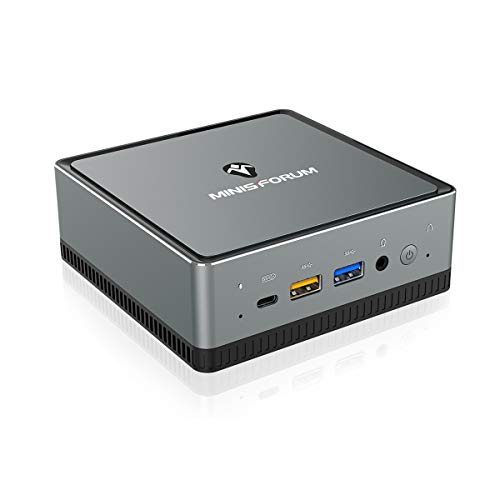 Mini PC, AMD Ryzen 5 3550H Prozessor 16 GB DDR4 / 256GB SSD Mini Desktop Computer mit Windows 10 pro, HDMI- DP und USB-C Anschluss, BT 5.1, USB 3.1 * 4 von MINIS FORUM