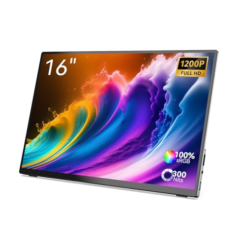 MINIX SF16T 16 Zoll Tragbarer FHD Touchscreen Monitor 1920x1080 100% IPS sRGB tragbarer Bildschirm mit Dual Lautsprecher/HDMI/USB Type-C/Display für PC/Laptop/Mac/Xbox/PS4/Telefon MINIX SF16T 16 Zoll Tragbarer FHD Touchscreen Monitor 1920x1080 100% IPS sRGB tragbarer Bildschirm mit Dual Lautsprecher/HDMI/USB Type-C/Display für PC/Laptop/Mac/Xbox/PS4/Telefon von MINIX
