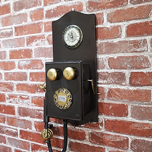 Kreatives Retro-Telefonmodell, Eisen, Metall, drehbar, Telefonmodell, Dekoration, kabelgebunden, Festnetztelefon, Heimschreibtisch, Dekoration Kreatives Retro-Telefonmodell, Eisen, Metall, drehbar, Telefonmodell, Dekoration, kabelgebunden, Festnetztelefon, Heimschreibtisch, Dekoration von MINJING