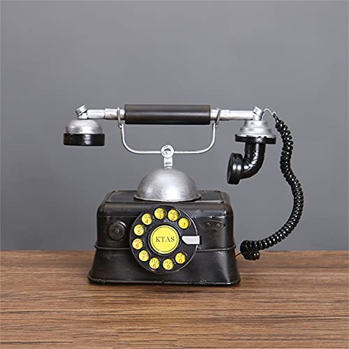 MINJING Dekorative Telefone, Retro, dekoratives Telefonmodell, Telefon, Wanddekoration, Vintage, Drehtelefon, Dekoration, Statue, Künstler, antike Telefonfigur, Café, Bar, Fensterdekoration MINJING Dekorative Telefone, Retro, dekoratives Telefonmodell, Telefon, Wanddekoration, Vintage, Drehtelefon, Dekoration, Statue, Künstler, antike Telefonfigur, Café, Bar, Fensterdekoration von MINJING