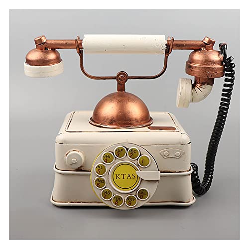 MINJING Schreibtischtelefon, Retro, altmodisch, Heimtelefon, Drehtelefon, Dekoration, Telefonrequisiten, Neuheit, Geschenk für Dekoration MINJING Schreibtischtelefon, Retro, altmodisch, Heimtelefon, Drehtelefon, Dekoration, Telefonrequisiten, Neuheit, Geschenk für Dekoration von MINJING