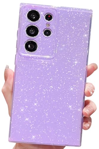 MINSCOSE Glitzer-Schutzhülle für Samsung Galaxy S24, niedlich, ästhetisch, dünn, dünn, stoßfest, glitzernd, glänzend, für Damen und Mädchen, Neonviolett MINSCOSE Glitzer-Schutzhülle für Samsung Galaxy S24, niedlich, ästhetisch, dünn, dünn, stoßfest, glitzernd, glänzend, für Damen und Mädchen, Neonviolett von MINSCOSE