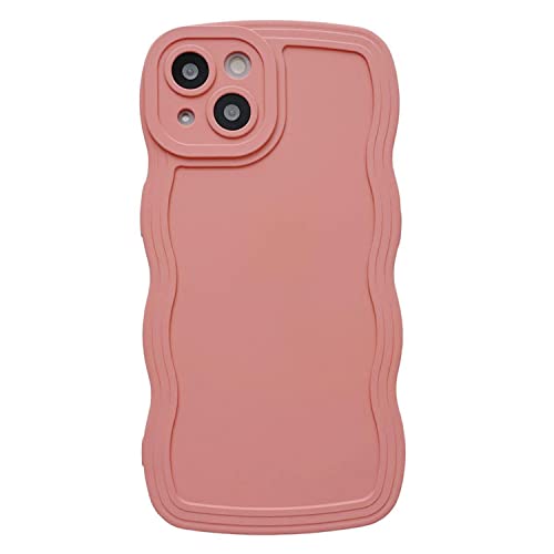 MINSCOSE Handyhülle für iPhone 13 Pro Max 6,7", Niedliche Schutzhülle mit Wellenförmigem Rahmen, Stoßfeste Kratzfeste Silikon Hülle für Frauen Mädchen-Pink MINSCOSE Handyhülle für iPhone 13 Pro Max 6,7", Niedliche Schutzhülle mit Wellenförmigem Rahmen, Stoßfeste Kratzfeste Silikon Hülle für Frauen Mädchen-Pink von MINSCOSE