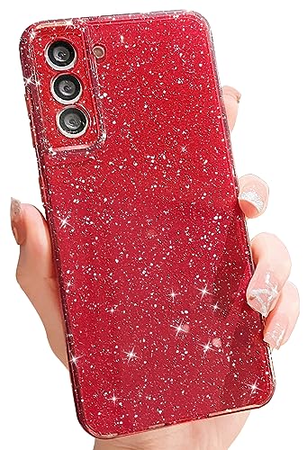 MINSCOSE Kompatibel mit Samsung Galaxy S21 5G Hülle, niedliche neonfarbene helle Farbe, glitzernd, dünn, dünn, stoßfest, Silikon, glitzernde Abdeckung für Damen und Mädchen, für Galaxy S21, 15,7 cm, von MINSCOSE