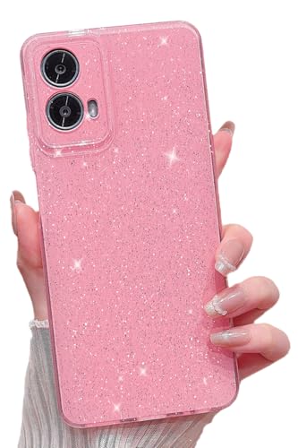 MINSCOSE Schutzhülle für Motorola Moto G 5G 2024, niedlich, super lebendig, Neon-Glitzer, glänzend, dünn, dünn, stoßfest, Kameraschutz, für Damen und Mädchen, Rosa MINSCOSE Schutzhülle für Motorola Moto G 5G 2024, niedlich, super lebendig, Neon-Glitzer, glänzend, dünn, dünn, stoßfest, Kameraschutz, für Damen und Mädchen, Rosa von MINSCOSE
