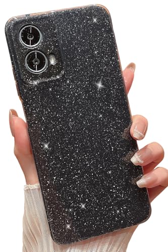 MINSCOSE Schutzhülle für Motorola Moto G 5G 2024, niedlich, super lebendig, Neon-Glitzer, glänzend, glänzend, dünn, dünn, stoßfest, Kameraschutz, für Damen und Mädchen, Schwarz MINSCOSE Schutzhülle für Motorola Moto G 5G 2024, niedlich, super lebendig, Neon-Glitzer, glänzend, glänzend, dünn, dünn, stoßfest, Kameraschutz, für Damen und Mädchen, Schwarz von MINSCOSE