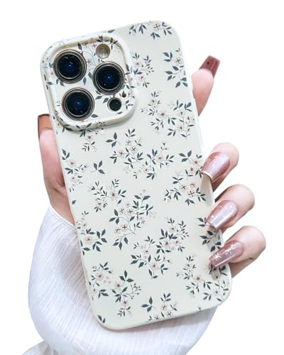 MINSCOSE Schutzhülle für iPhone 16 Pro, süßes Blumenmuster, klassisches Design, weiches TPU, stoßfest, modisch, schmal, Dunkelviolett, Dunkelviolett von MINSCOSE