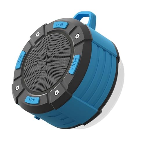 Bluetooth Lautsprecher, Dusche Tragbarer Bluetooth Speaker Radio Wasserdicht Bluetooth Duschlautsprecher Bluetooth FM Radio für Duschraum, Pool, Reisen von MINSHUXI