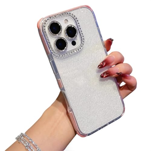 MINUUISCT Glitzer iPhone 14 Pro Max Hülle, Ultra-dünne stoßfeste TPU Silikon Hülle mit Diamant Kamera-Schutz, Niedliche Glitzernde Transparente Weiche für Frauen Mädchen, Schützende Handyhülle,Rosa MINUUISCT Glitzer iPhone 14 Pro Max Hülle, Ultra-dünne stoßfeste TPU Silikon Hülle mit Diamant Kamera-Schutz, Niedliche Glitzernde Transparente Weiche für Frauen Mädchen, Schützende Handyhülle,Rosa von MINUUISCT