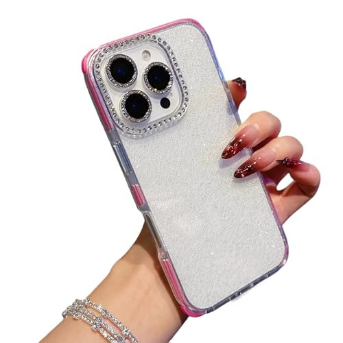 MINUUISCT Glitzer iPhone 16 Pro Max Hülle, Ultra-dünne stoßfeste TPU Silikon Hülle mit Diamant Kamera-Schutz, Niedliche Glitzernde Transparente Weiche für Frauen Mädchen, Schützende Handyhülle,Rot MINUUISCT Glitzer iPhone 16 Pro Max Hülle, Ultra-dünne stoßfeste TPU Silikon Hülle mit Diamant Kamera-Schutz, Niedliche Glitzernde Transparente Weiche für Frauen Mädchen, Schützende Handyhülle,Rot von MINUUISCT
