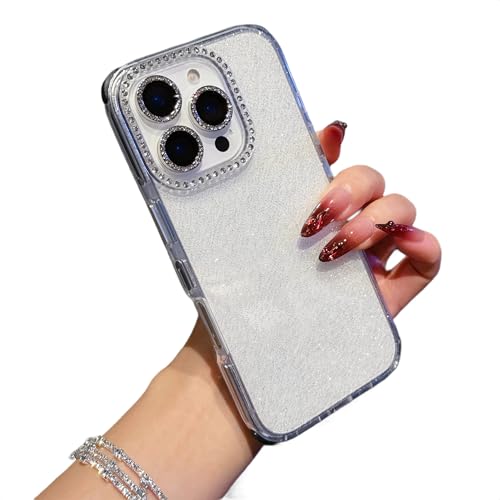 MINUUISCT Glitzer iPhone 16 Pro Max Hülle, Ultra-dünne stoßfeste TPU Silikon Hülle mit Diamant Kamera-Schutz, Niedliche Glitzernde Transparente Weiche für Frauen Mädchen,Schützende Handyhülle,Schwarz MINUUISCT Glitzer iPhone 16 Pro Max Hülle, Ultra-dünne stoßfeste TPU Silikon Hülle mit Diamant Kamera-Schutz, Niedliche Glitzernde Transparente Weiche für Frauen Mädchen,Schützende Handyhülle,Schwarz von MINUUISCT