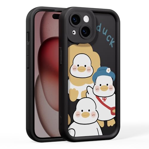 MINUUISCT Handyhülle für iPhone 16e Hülle mit Kameraschutz, stoßfestes Silikon-Cover, Cartoon-Design, weiche schützende Handytasche für Damen & Mädchen, Schwarz_DE49 MINUUISCT Handyhülle für iPhone 16e Hülle mit Kameraschutz, stoßfestes Silikon-Cover, Cartoon-Design, weiche schützende Handytasche für Damen & Mädchen, Schwarz_DE49 von MINUUISCT