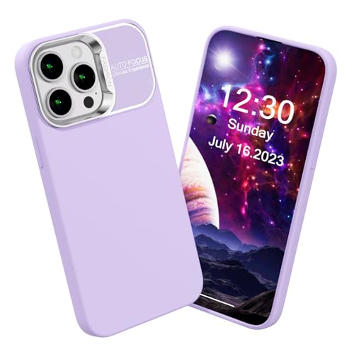 MINUUISCT Hülle für iPhone 12/iPhone 12 Pro, Soft Flex TPU Hülle Handyhülle Silikon rutschfest Bumper Starke Stoßfestigkeit Cover -Flieder von MINUUISCT