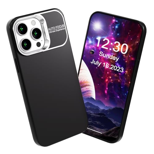 MINUUISCT Hülle für iPhone 13 Pro Max, Soft Flex TPU Hülle Handyhülle Silikon rutschfest Bumper Starke Stoßfestigkeit Cover -Schwarz von MINUUISCT