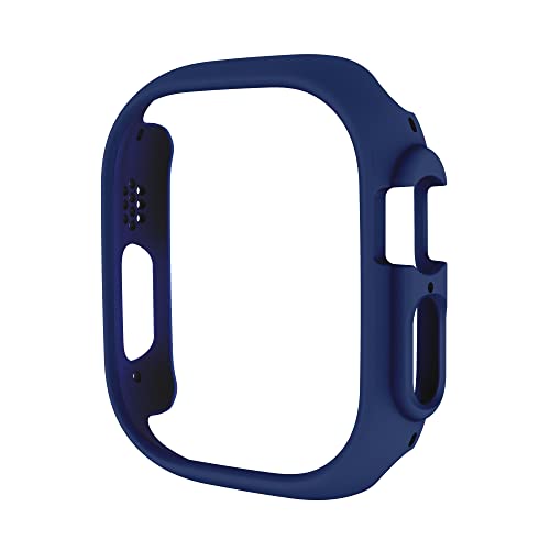 MINUUISCT Kompatibel mit Apple Watch Ultra 49MM Hülle, ultradünnes Hart-PC-Stoßgehäuse, Rundum-Kantenschutzrahmen [KEIN Displayschutz] für iWatch-Zubehör, Dunkelblau von MINUUISCT