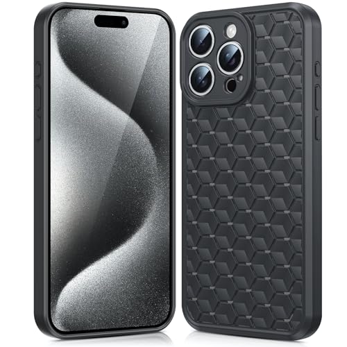 MINUUISCT Wabenloch-Wärmeableitung, großes Loch, hautfreundliches Gefühl, magnetische Aufladung, sturzsicher, kompatibel mit iPhone 16 Pro Hülle, Schwarz MINUUISCT Wabenloch-Wärmeableitung, großes Loch, hautfreundliches Gefühl, magnetische Aufladung, sturzsicher, kompatibel mit iPhone 16 Pro Hülle, Schwarz von MINUUISCT