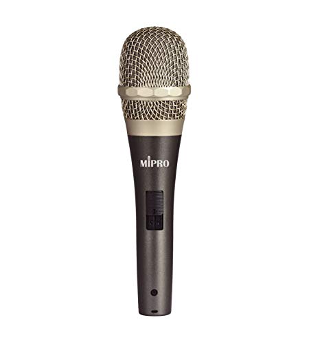 MIPRO mm-39 Dynamic Vocal Mikrofon, besonders für Bühnenauftritte (Vocal, Stage, Kirche, Hochzeit, Broadcast, Studio, Music Hall und koraoke (Farbe eisengrau | Silber) von MIPRO
