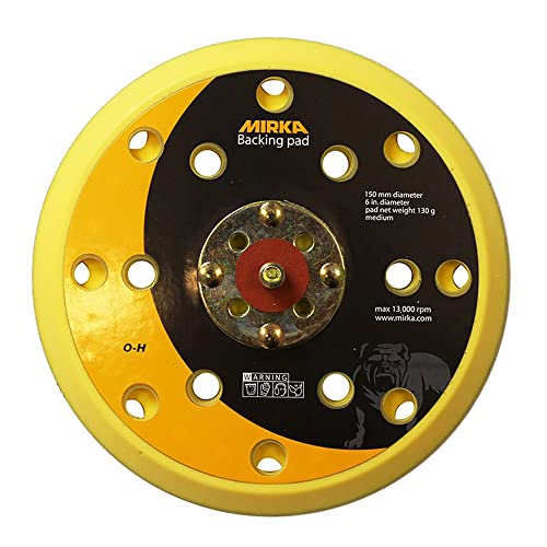 Mirka 8295291511 Schleifteller, Mittel, 5/16" Griff, 15 Löcher, 150mm Durchmesser, 100 Stück von MIRKA