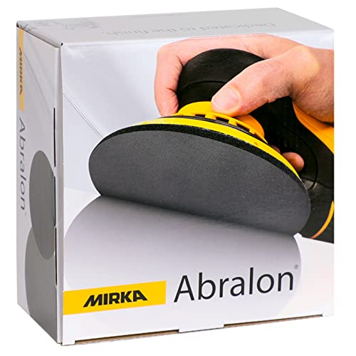 Mirka Abralon Schleifscheibe Polierscheibe Ø 125mm Klett 360 Körnung, 20/Pack, zum Schleifen und Polieren von Lack, Holz, Plastik von MIRKA