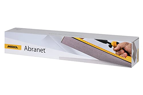 Mirka Abranet Netz-Schleifstreifen 70x420 mm Klett / Korn P180 / 50 Stk / zum Schleifen von Holz, Spachtel, Lack, Kunststoff / 5415105018 von MIRKA