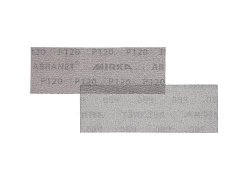 Mirka Abranet Netz-Schleifstreifen 80x230 mm Klett/Korn P120 / 50 Stk/zum Schleifen von Holz, Spachtel, Lack, Kunststoff / 5417505012 von MIRKA