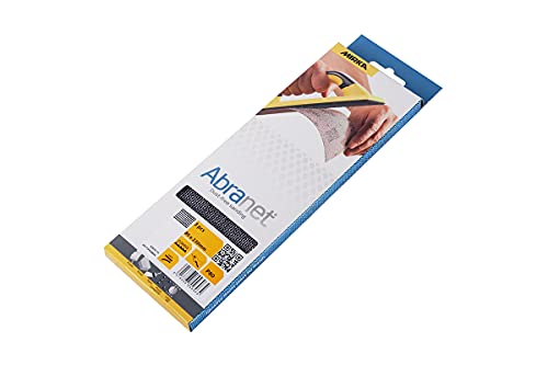 Mirka Abranet Netz Schleifstreifen 80x230mm / Klett Schleifblätter / Korn P80 / 3 Stück / AE175F0380SL / zum staubfreien Schleifen von Holz, Spachtel, Lack, Kunststoff von MIRKA