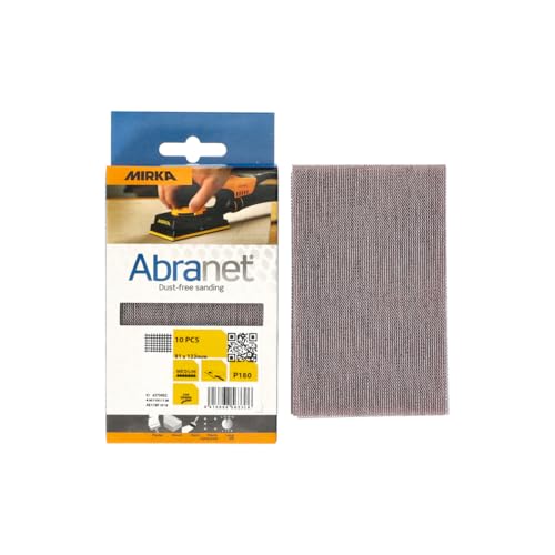 Mirka Abranet Netz-Schleifstreifen 81x133 mm Klett / Korn P240 / 10 Stk / zum Schleifen von Holz, Spachtel, Lack, Kunststoff / AE178F1025 von MIRKA