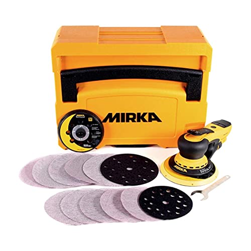 Mirka DEROS 5650CV / Exzenter-Schleifer Schleifmaschine mit Zentral-Absaugung, 2 Schleifteller und Klett im Case/für Ø 125mm & Ø 150mm Schleifpapier / 5,0mm Hub / MID5650202CA, Kabelgebunden Mirka DEROS 5650CV / Exzenter-Schleifer Schleifmaschine mit Zentral-Absaugung, 2 Schleifteller und Klett im Case/für Ø 125mm & Ø 150mm Schleifpapier / 5,0mm Hub / MID5650202CA, Kabelgebunden von MIRKA