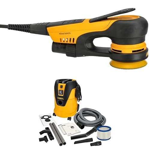 Mirka DEROS II 350 Exzenter-Schleifer Schleifmaschine mit Absaugung für Ø 77mm Schleifpapier, 5,0mm Hub Exzenterschleifmaschine + Mirka Industriestaubsauger Nass- und Trockensauger 25 Liter Mirka DEROS II 350 Exzenter-Schleifer Schleifmaschine mit Absaugung für Ø 77mm Schleifpapier, 5,0mm Hub Exzenterschleifmaschine + Mirka Industriestaubsauger Nass- und Trockensauger 25 Liter von MIRKA