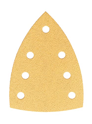 Mirka Gold Schleifdreieck Universal-Schleifpapier 100x152x152mm 7-Loch/Korn P150, 100 Stk/Zum Schleifen von Gips, Spachtel, Spanplatten, Holz, Lack Mirka Gold Schleifdreieck Universal-Schleifpapier 100x152x152mm 7-Loch/Korn P150, 100 Stk/Zum Schleifen von Gips, Spachtel, Spanplatten, Holz, Lack von MIRKA
