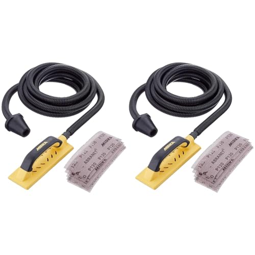 Mirka Handy Handschleifer Starter-Kit I Schleifklotz-Set mit Absaugung inkl 4m Absaugschlauch und 5 St. Mirka Abranet Netz-Schleifstreifen Klett Korn P80 P120 P180 I Staubfreies Schleifen I KIT01HANDY Mirka Handy Handschleifer Starter-Kit I Schleifklotz-Set mit Absaugung inkl 4m Absaugschlauch und 5 St. Mirka Abranet Netz-Schleifstreifen Klett Korn P80 P120 P180 I Staubfreies Schleifen I KIT01HANDY von MIRKA