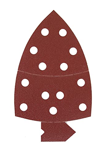 Mirka Red Deltaschleifer Schleifpapier Holz Schleifdreiecke Klett / 105x150x150 mm/Klett-Haftung / 13-Loch/Korn P80 / 5 Stück/zum Schleifen von Holz, Metall und Kunststoff Mirka Red Deltaschleifer Schleifpapier Holz Schleifdreiecke Klett / 105x150x150 mm/Klett-Haftung / 13-Loch/Korn P80 / 5 Stück/zum Schleifen von Holz, Metall und Kunststoff von MIRKA