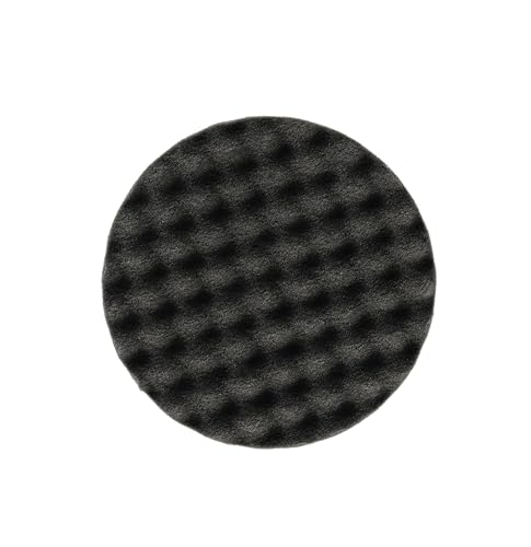 Mirka Schaumstoffpad Polierschwamm Ø150mm x 25mm / schwarz gewaffelt/für Finish- und Polierarbeiten/für Polarshine Polituren / 1er-Pack von MIRKA