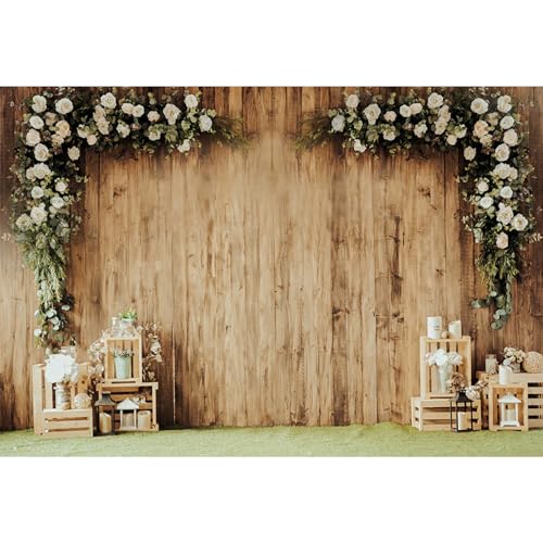 MIRRORANG 2,5x1,8m für Fotografie Geheimer Garten Hintergrund Rustikales Holz Weiße Blume Blumenständer Hochzeit Geburtstag Fotostudio Requisiten Portrait Verträumte Fotografie, Vinyl MIRRORANG 2,5x1,8m für Fotografie Geheimer Garten Hintergrund Rustikales Holz Weiße Blume Blumenständer Hochzeit Geburtstag Fotostudio Requisiten Portrait Verträumte Fotografie, Vinyl von MIRRORANG