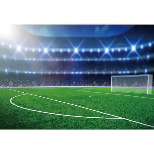 MIRRORANG 3,5x2,5m Fußball Hintergrund Fußballplatz Stadion Auditorium Hell Fotografie Hintergrund zum Jungs Neugeborenes Babydusche Sport Thema Glücklich Geburtstag Party Dekor Banner, Vinyl MIRRORANG 3,5x2,5m Fußball Hintergrund Fußballplatz Stadion Auditorium Hell Fotografie Hintergrund zum Jungs Neugeborenes Babydusche Sport Thema Glücklich Geburtstag Party Dekor Banner, Vinyl von MIRRORANG
