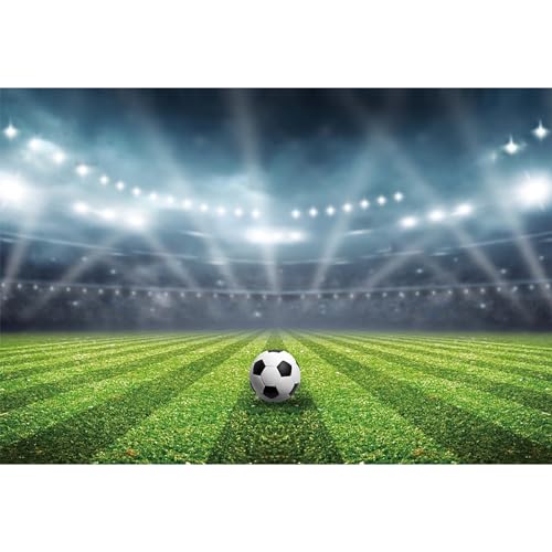 MIRRORANG 3x2,5m Fußball Stadion Hintergrund Sport Spiel Party Scheinwerfer Fotografie Hintergrund zum Männer Jungen Fußball Geburtstagsparty Dekoration Sport Verein Foto Studio Requisiten, Vinyl MIRRORANG 3x2,5m Fußball Stadion Hintergrund Sport Spiel Party Scheinwerfer Fotografie Hintergrund zum Männer Jungen Fußball Geburtstagsparty Dekoration Sport Verein Foto Studio Requisiten, Vinyl von MIRRORANG