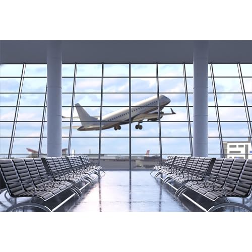 MIRRORANG 3x2m Flughafen Terminal Hintergrund Fotografie Flughafen Hintergrund Flugzeug Abheben Flughafen Salon Blauer Himmel Inneneinrichtung Banner Hintergrund, Vinyl MIRRORANG 3x2m Flughafen Terminal Hintergrund Fotografie Flughafen Hintergrund Flugzeug Abheben Flughafen Salon Blauer Himmel Inneneinrichtung Banner Hintergrund, Vinyl von MIRRORANG
