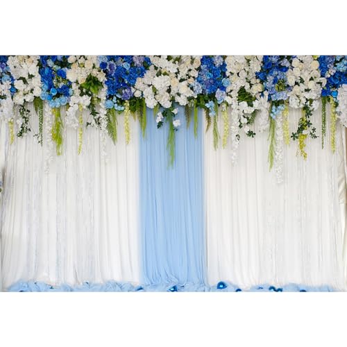 MIRRORANG 3x2m Hochzeit Hintergrund Party Hintergrund Blaue Blumen Vorhang Empfang Zeremonie Fotografie Hintergrund Kuchen Dessert Tisch Banner Portrait Studio Requisiten, Vinyl MIRRORANG 3x2m Hochzeit Hintergrund Party Hintergrund Blaue Blumen Vorhang Empfang Zeremonie Fotografie Hintergrund Kuchen Dessert Tisch Banner Portrait Studio Requisiten, Vinyl von MIRRORANG