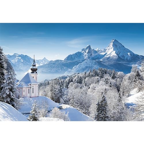 MIRRORANG 3x2m Schnee Berg Landschaft Hintergrund Winter Schneebedeckt Berg Wald Hintergrund zum Fotografie Babydusche Banner Natur Landschaft Reisen Foto Studio Requisiten, Vinyl von MIRRORANG